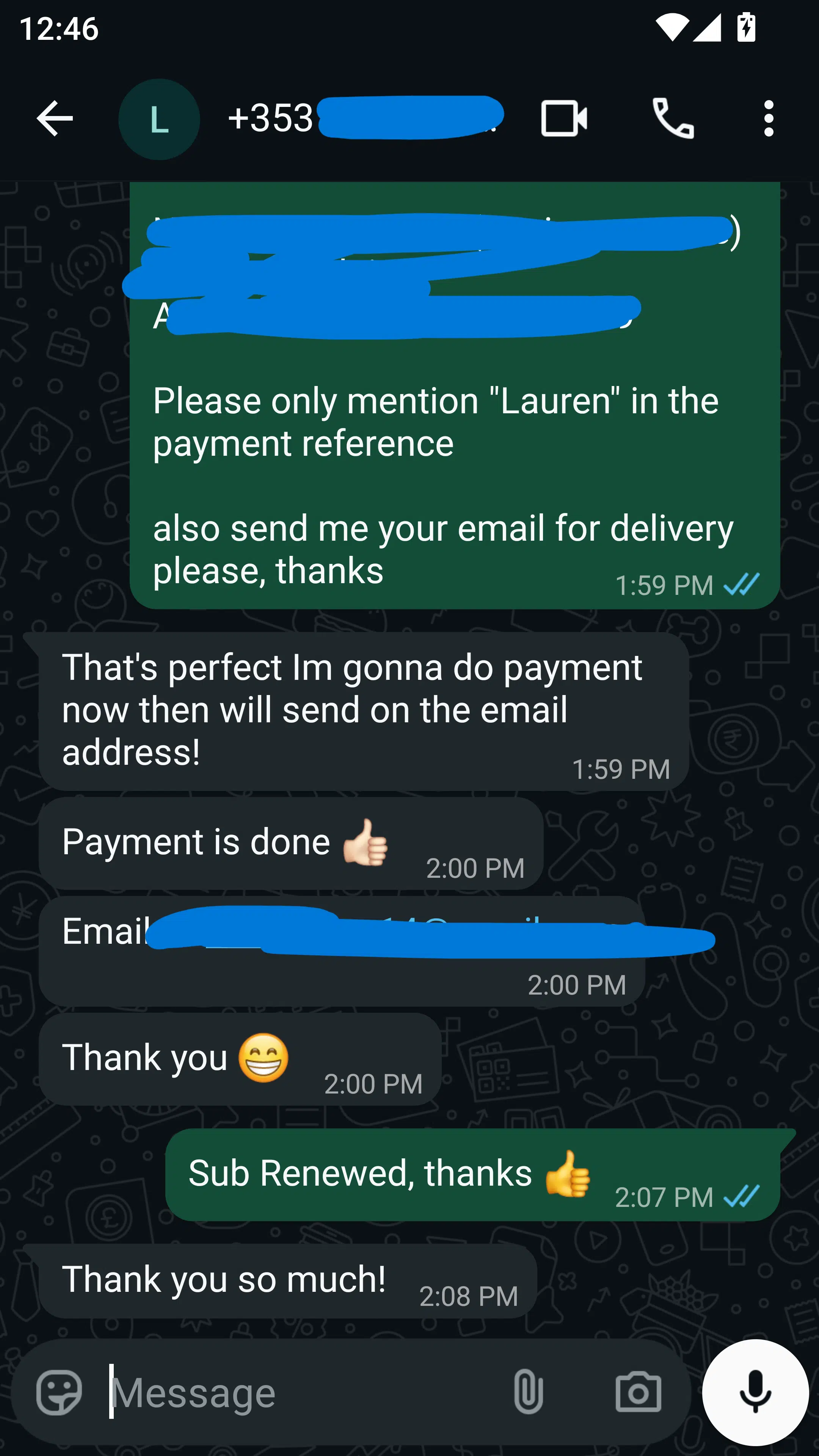Lauren testimonial