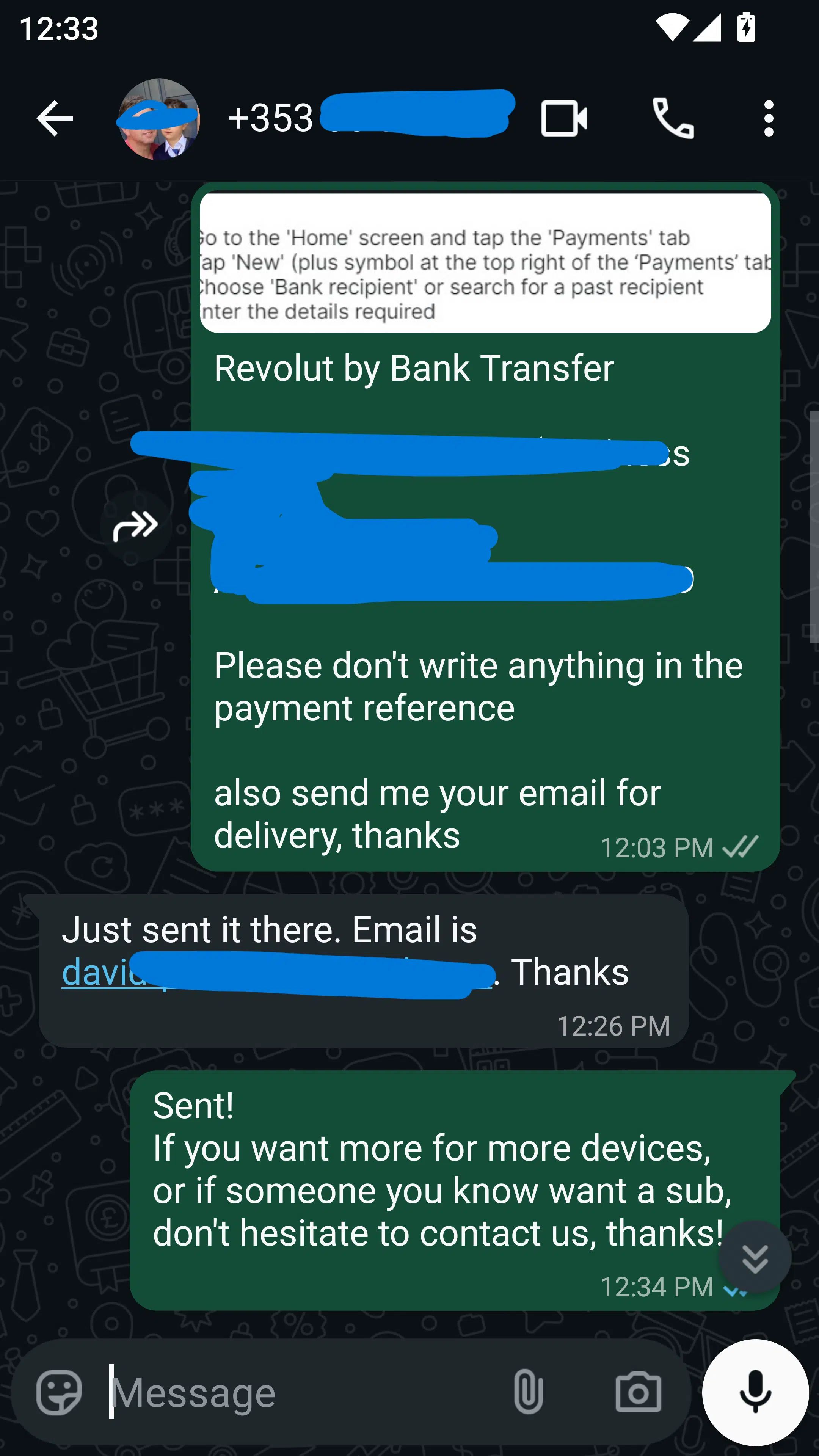 Customer proof