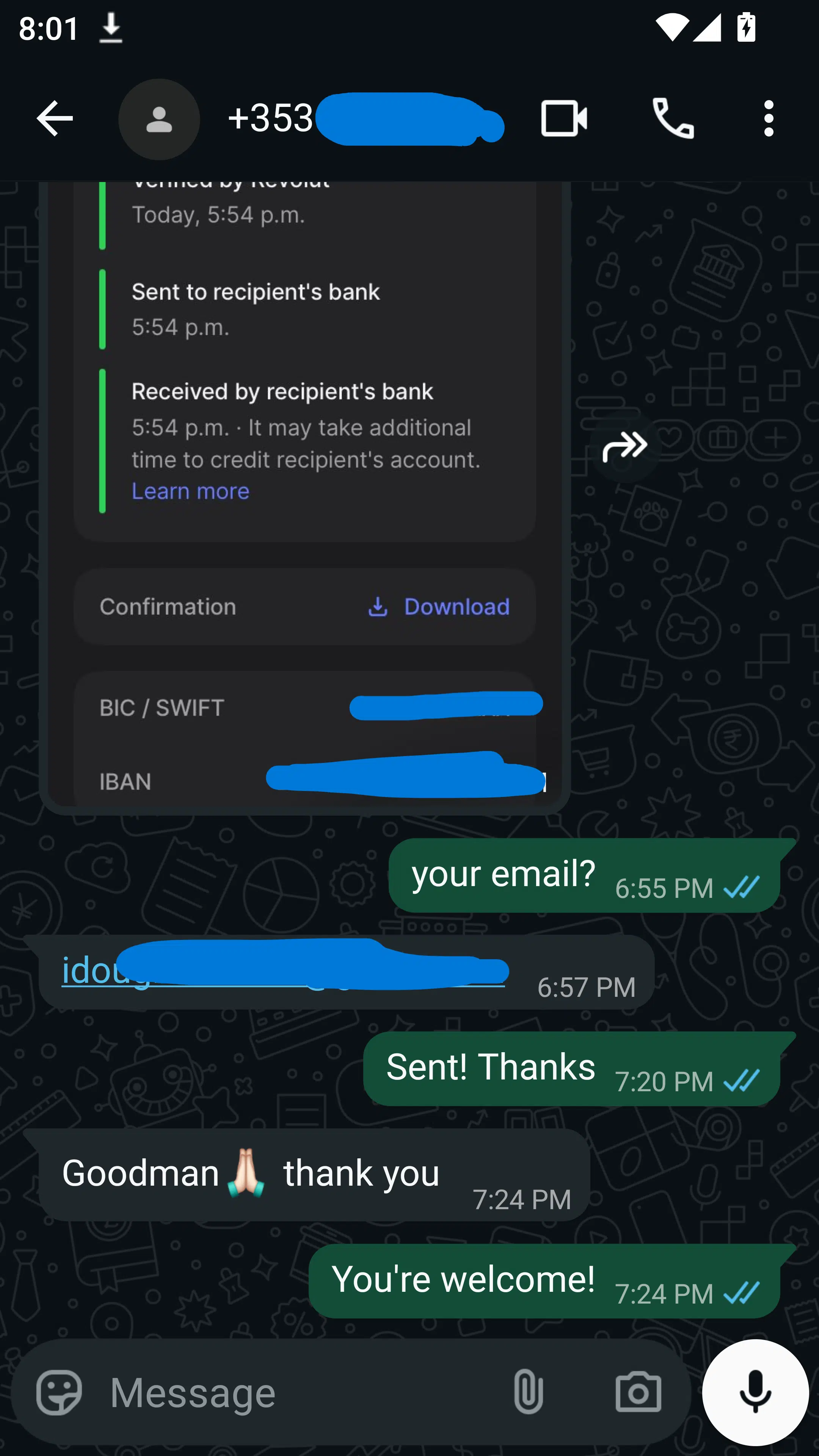 Customer proof
